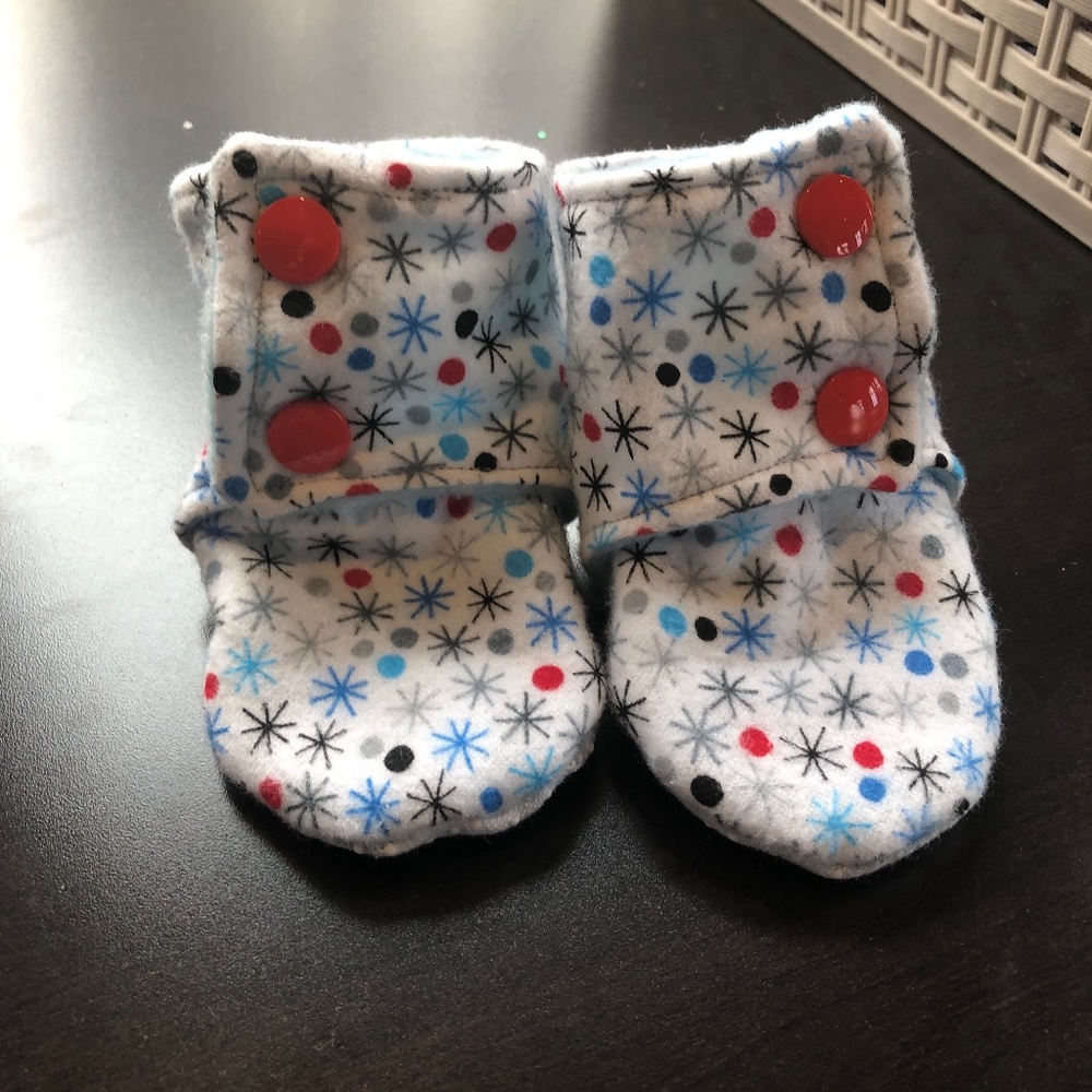 3 month baby bootie handmade